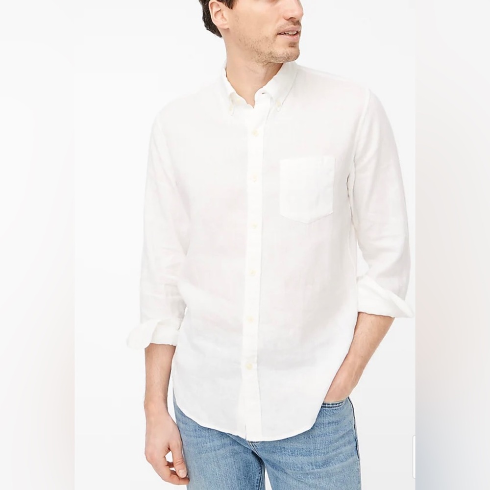 JCrew Men’s Slim linen-cotton shirt